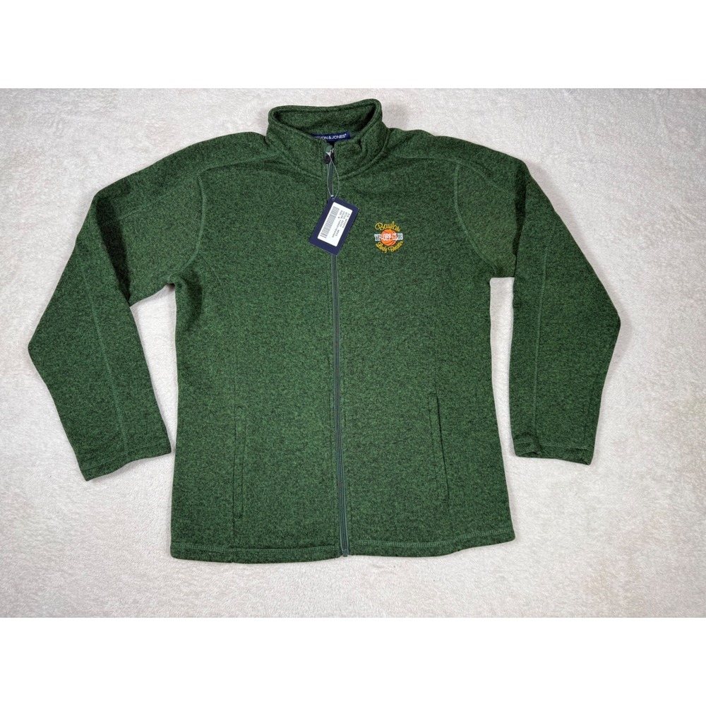 Devon‎ & Jones Fleece Jacket Mens M Green NEW Baylor Tip-Off Club Full Zip DG793
